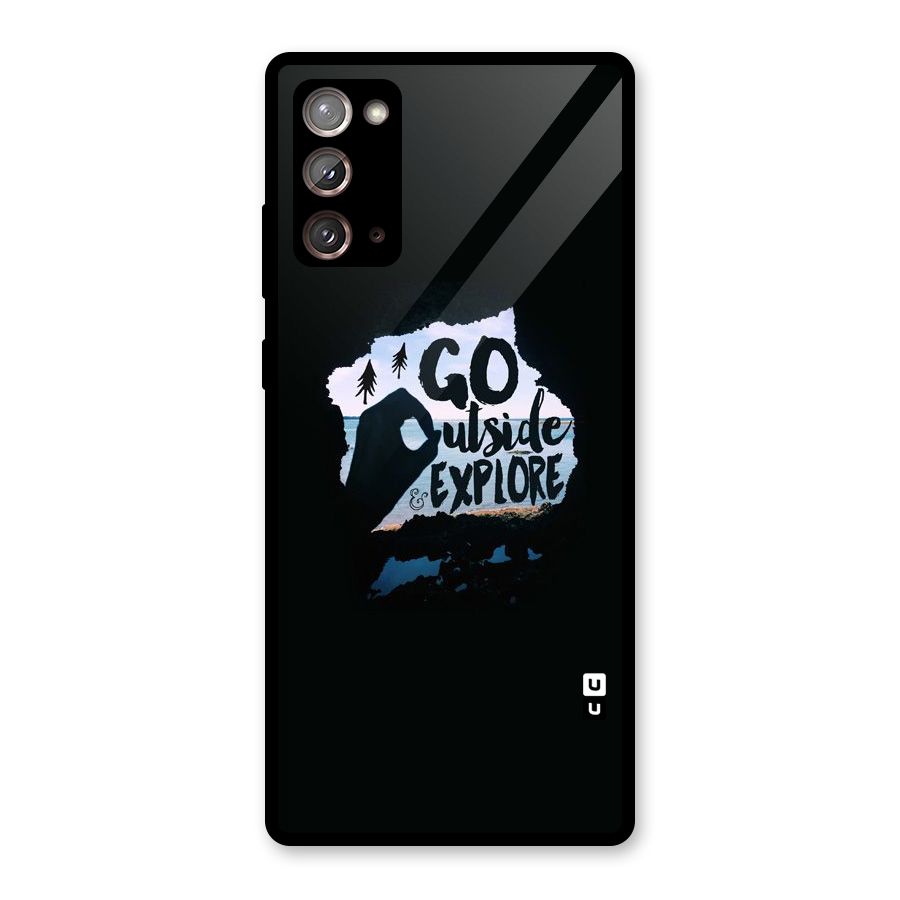 Go Outside Glass Back Case for Galaxy Note 20