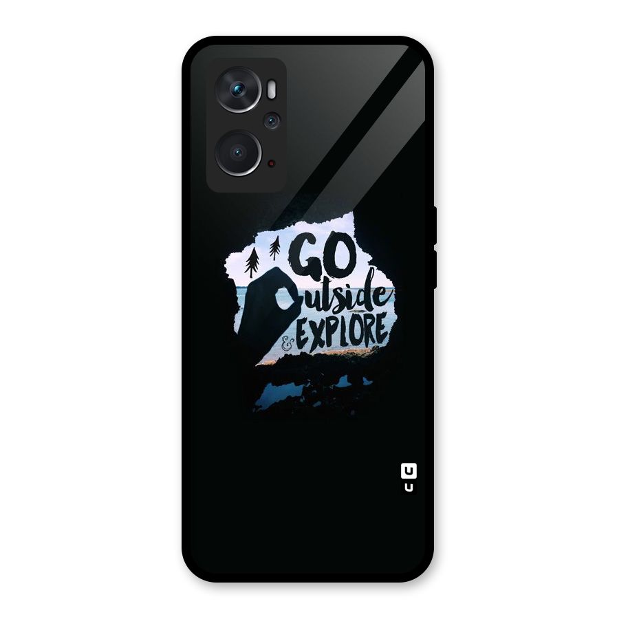 Go Outside Glass Back Case for Oppo K10 4G