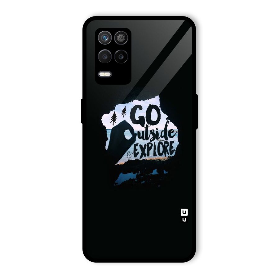 Go Outside Glass Back Case for Realme 8s 5G