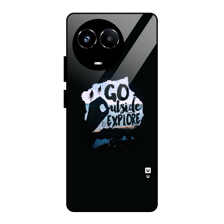 Go Outside Glass Back Case for Realme Narzo 60X