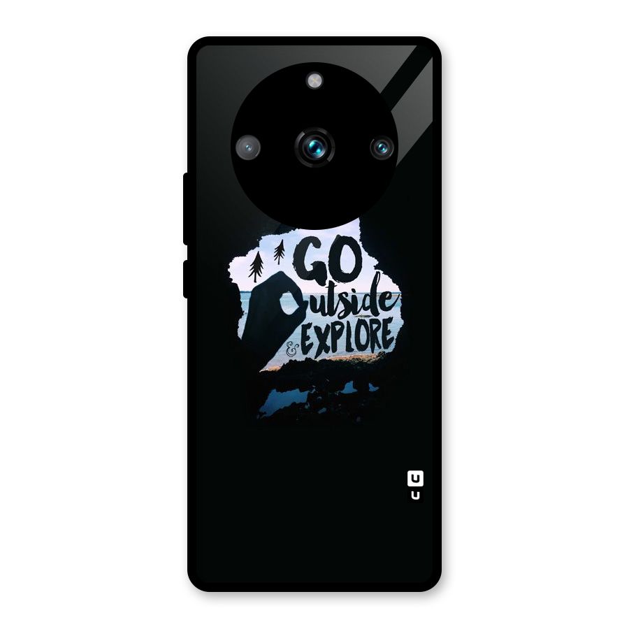 Go Outside Glass Back Case for Realme Narzo 60 Pro