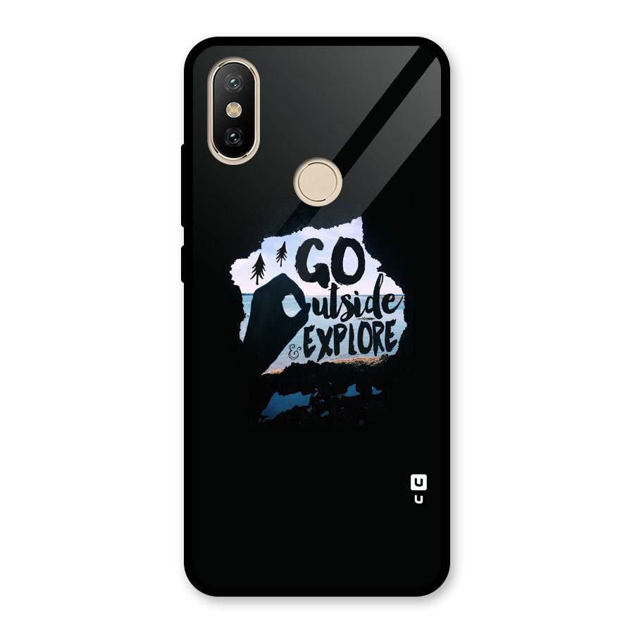 Go Outside Glass Back Case for Redmi A2