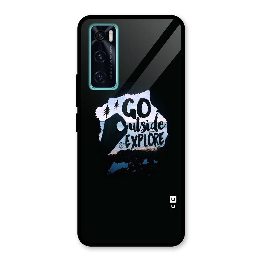 Go Outside Glass Back Case for Vivo V20 SE