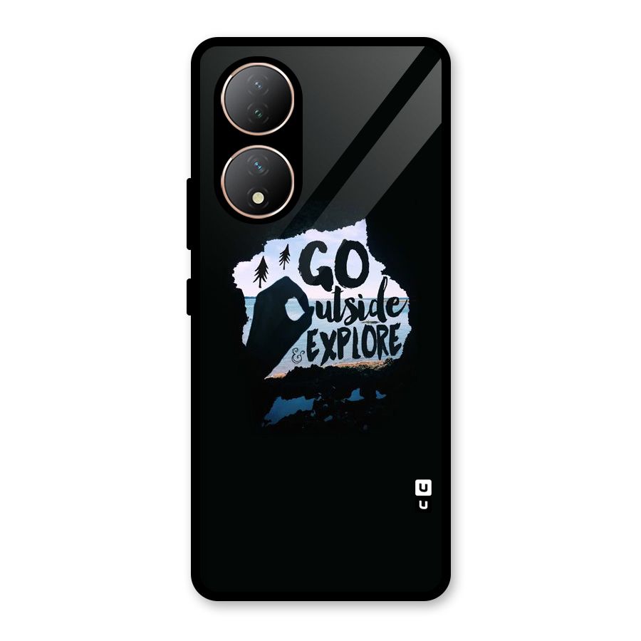 Go Outside Glass Back Case for Vivo Y100A