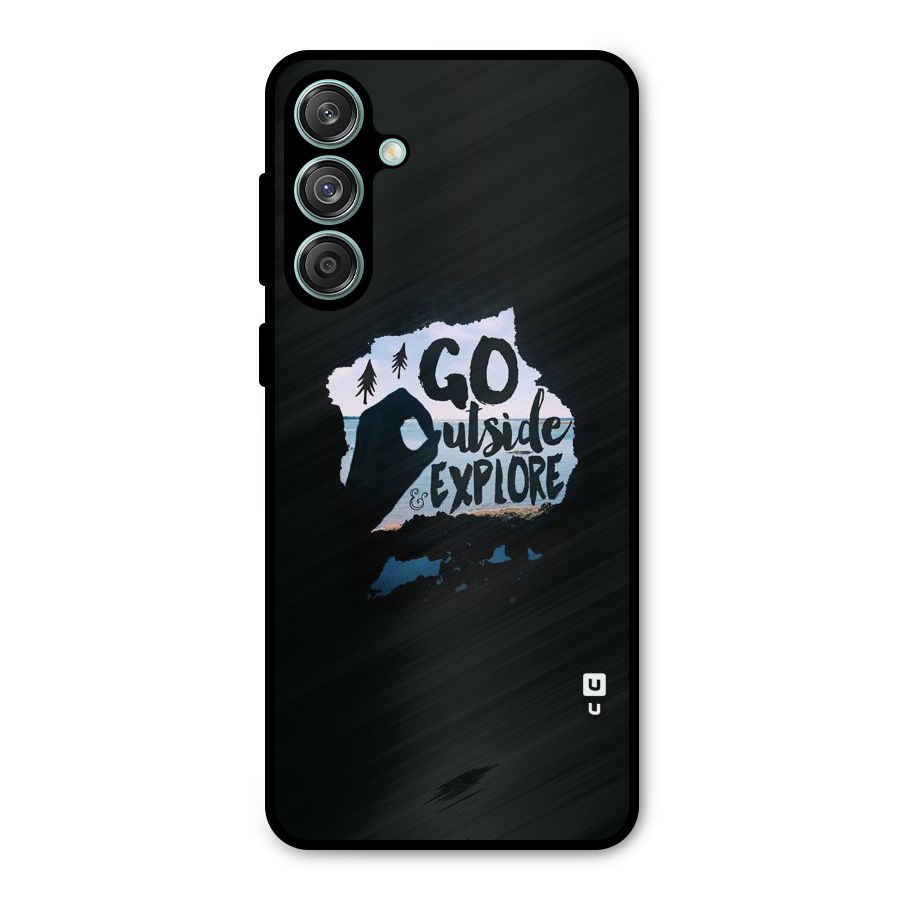 Go Outside Metal Back Case for Galaxy M55 5G