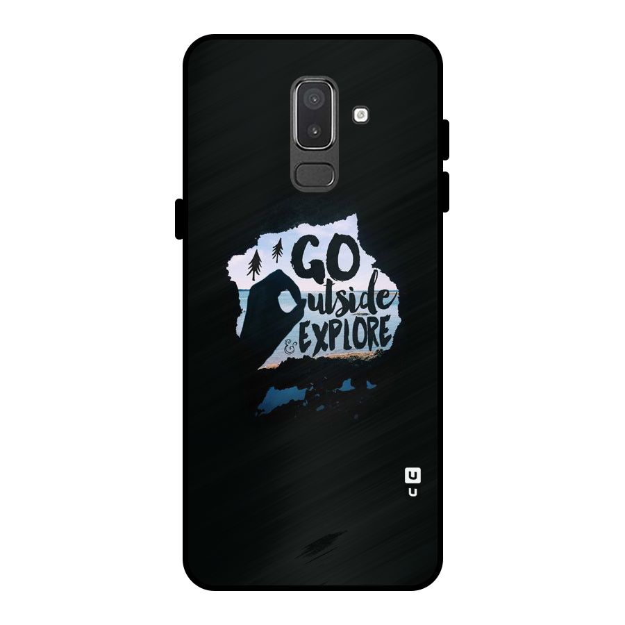 Go Outside Metal Back Case for Galaxy On8 (2018)