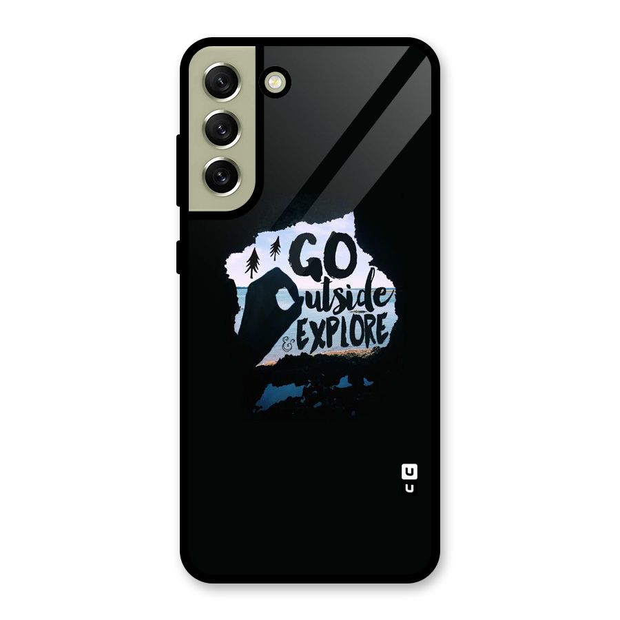 Go Outside Metal Back Case for Galaxy S21 FE 5G (2023)