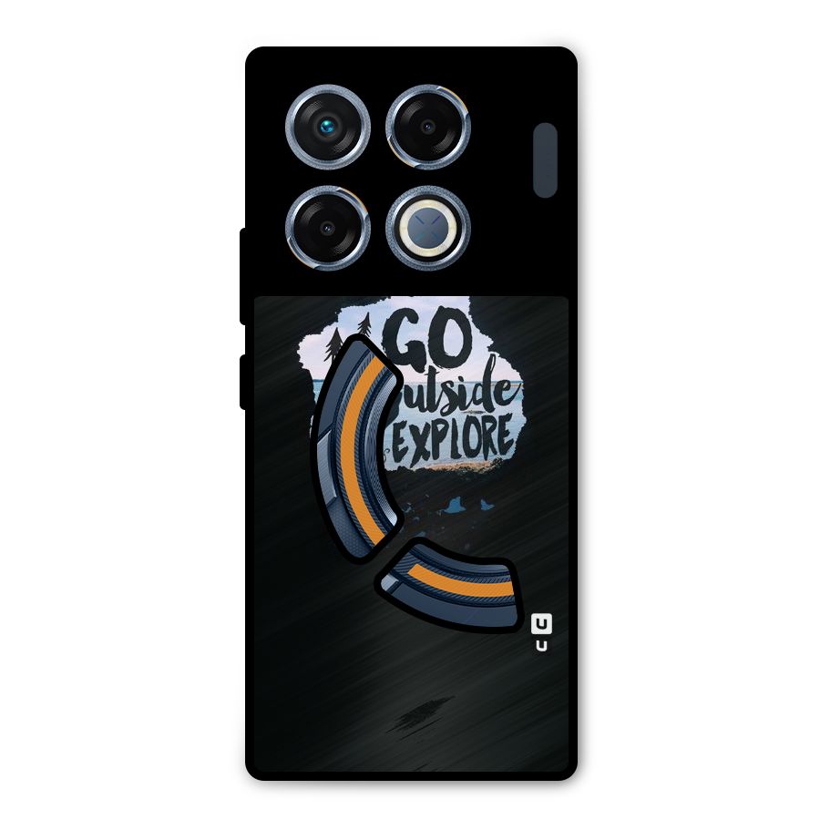 Go Outside Metal Back Case for Infinix GT 20 Pro
