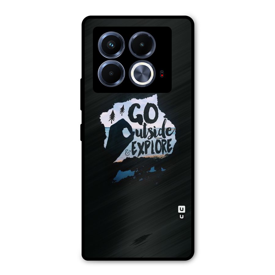 Go Outside Metal Back Case for Infinix Note 40 5G