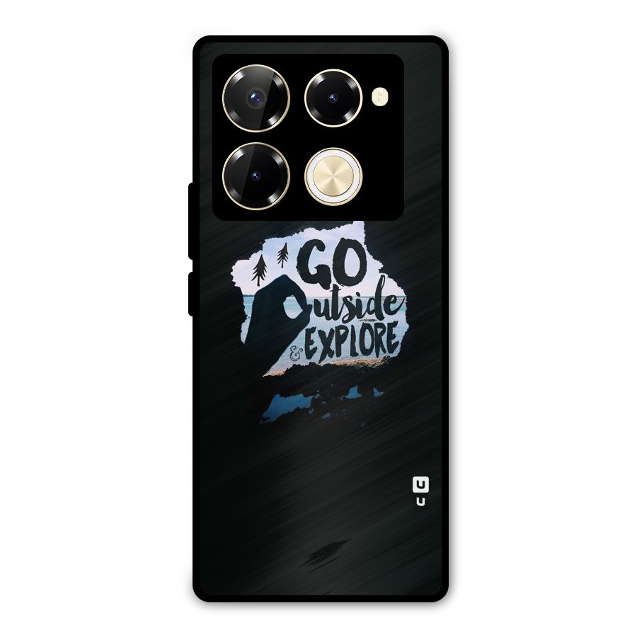 Go Outside Metal Back Case for Infinix Note 40 Pro Plus