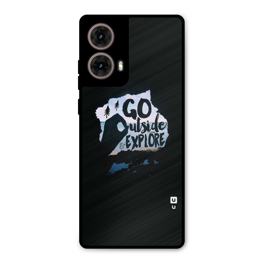 Go Outside Metal Back Case for Moto G85