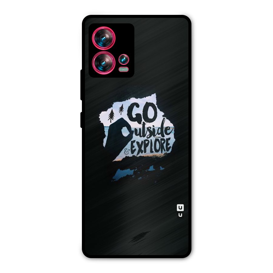 Go Outside Metal Back Case for Motorola Edge 30 Fusion