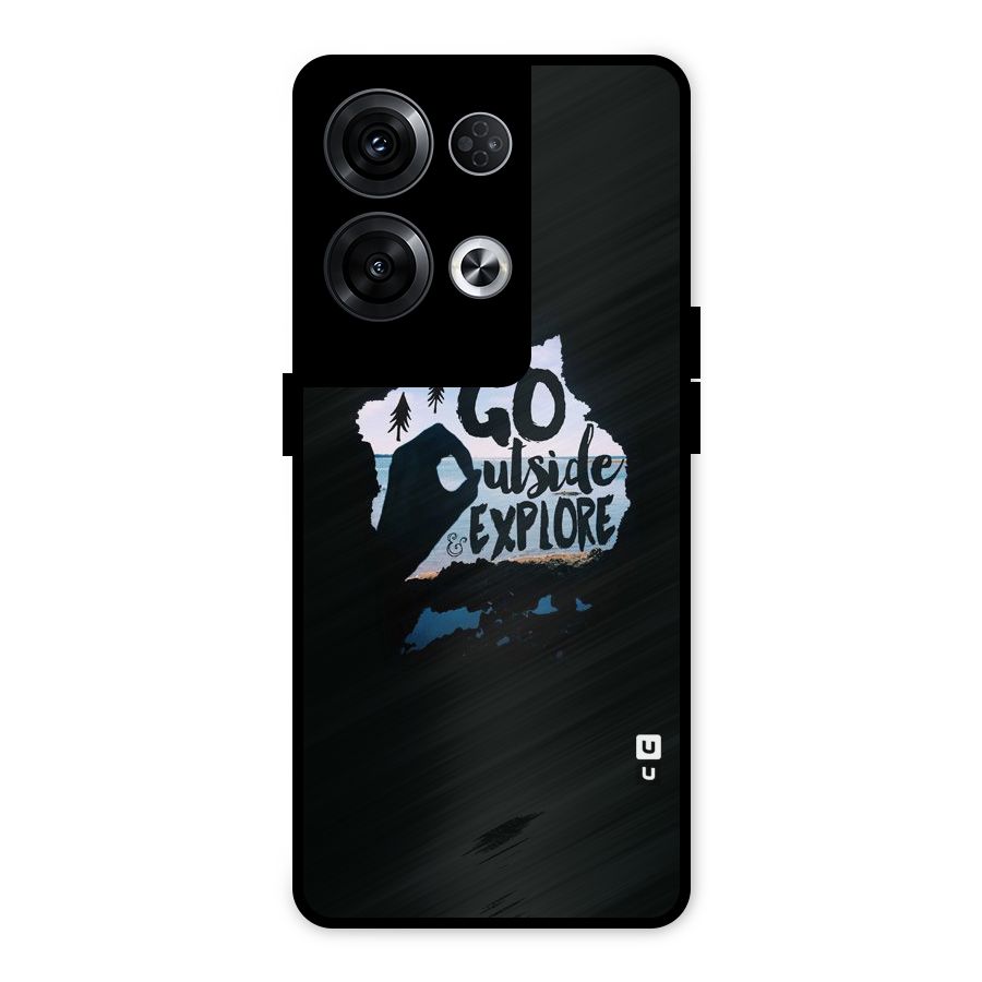 Go Outside Metal Back Case for Oppo Reno8 Pro 5G