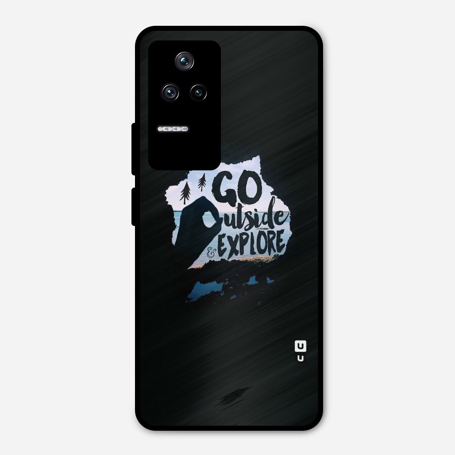 Go Outside Metal Back Case for Poco F4 5G