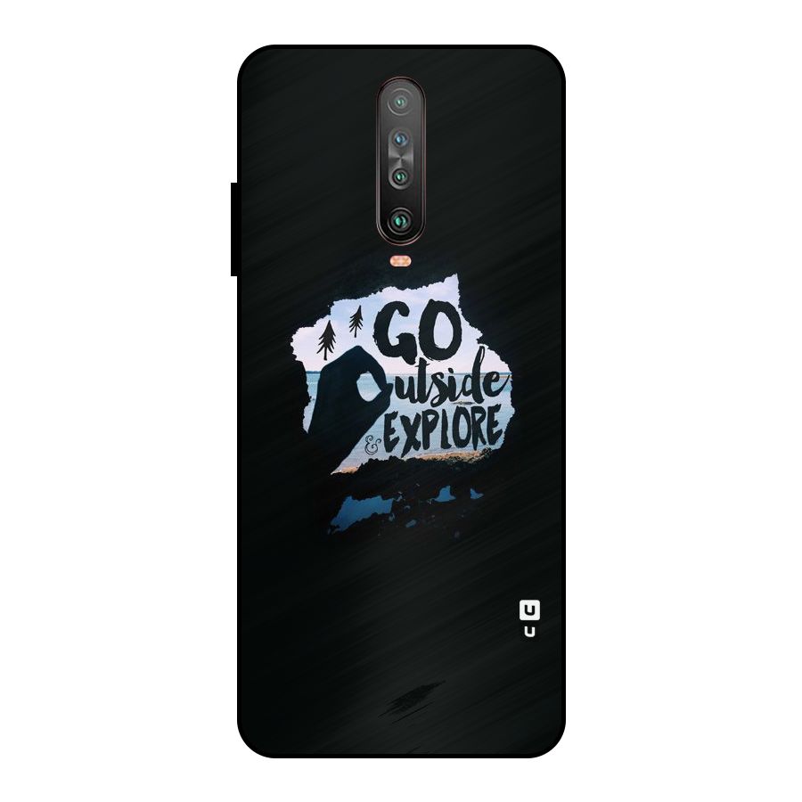 Go Outside Metal Back Case for Poco X2