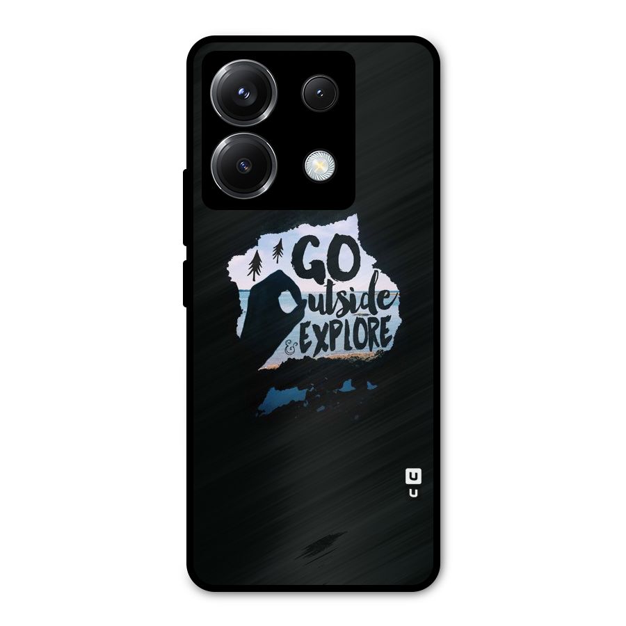 Go Outside Metal Back Case for Poco X6