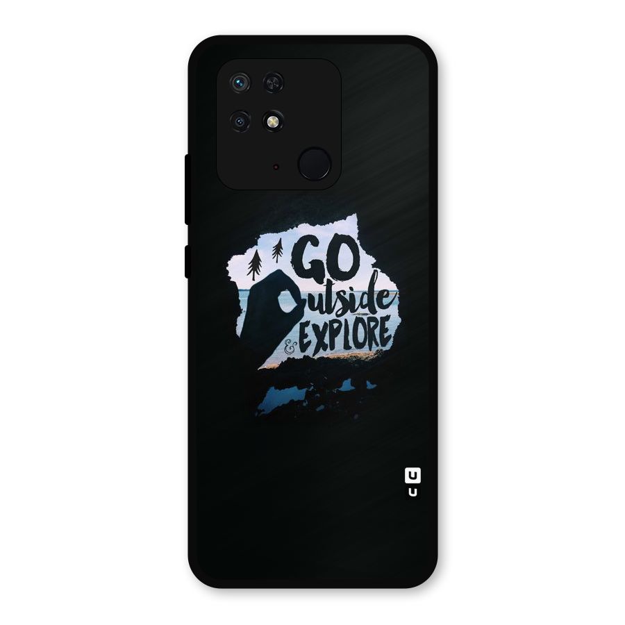 Go Outside Metal Back Case for Redmi 10