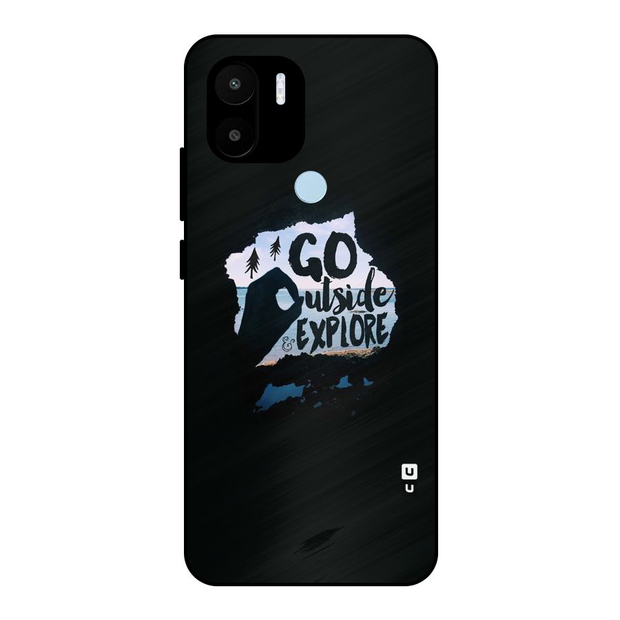 Go Outside Metal Back Case for Redmi A2+