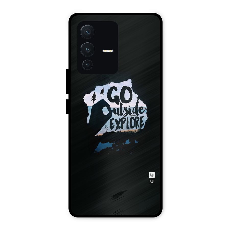Go Outside Metal Back Case for Vivo V23 5G