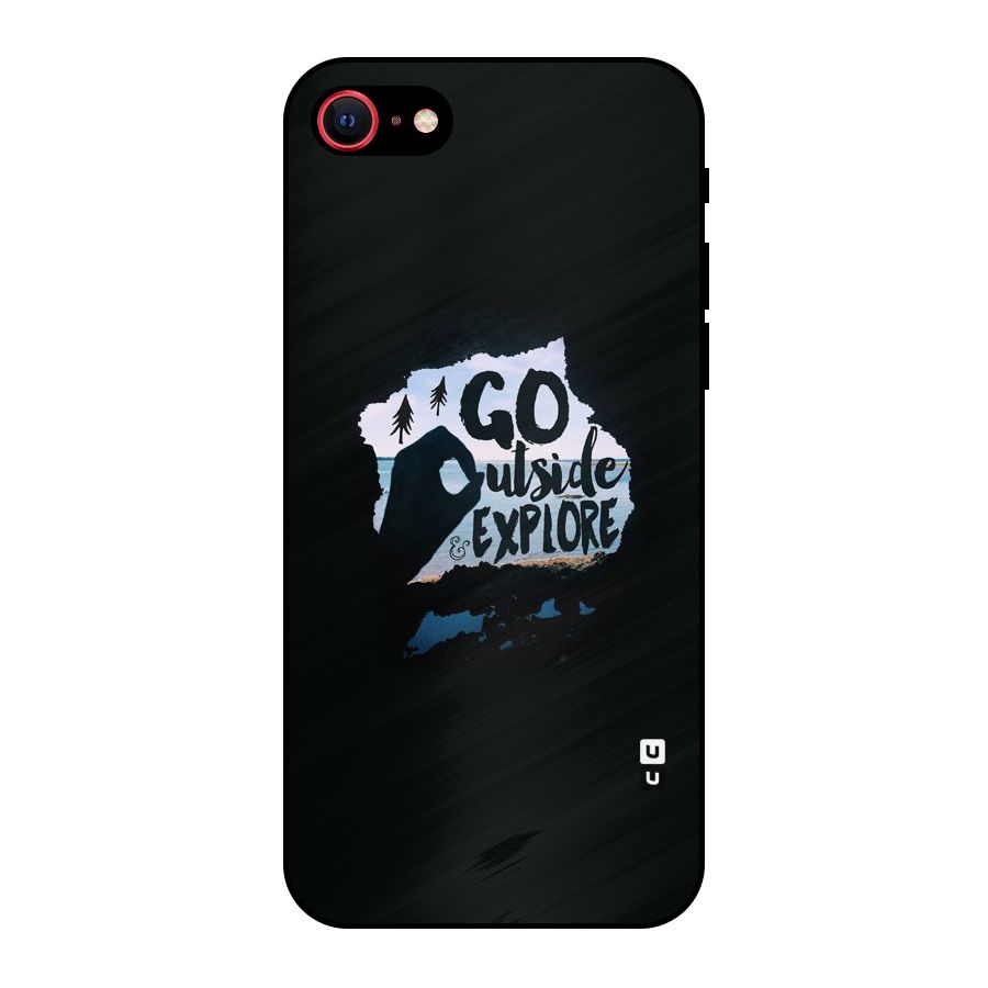 Go Outside Metal Back Case for iPhone 7