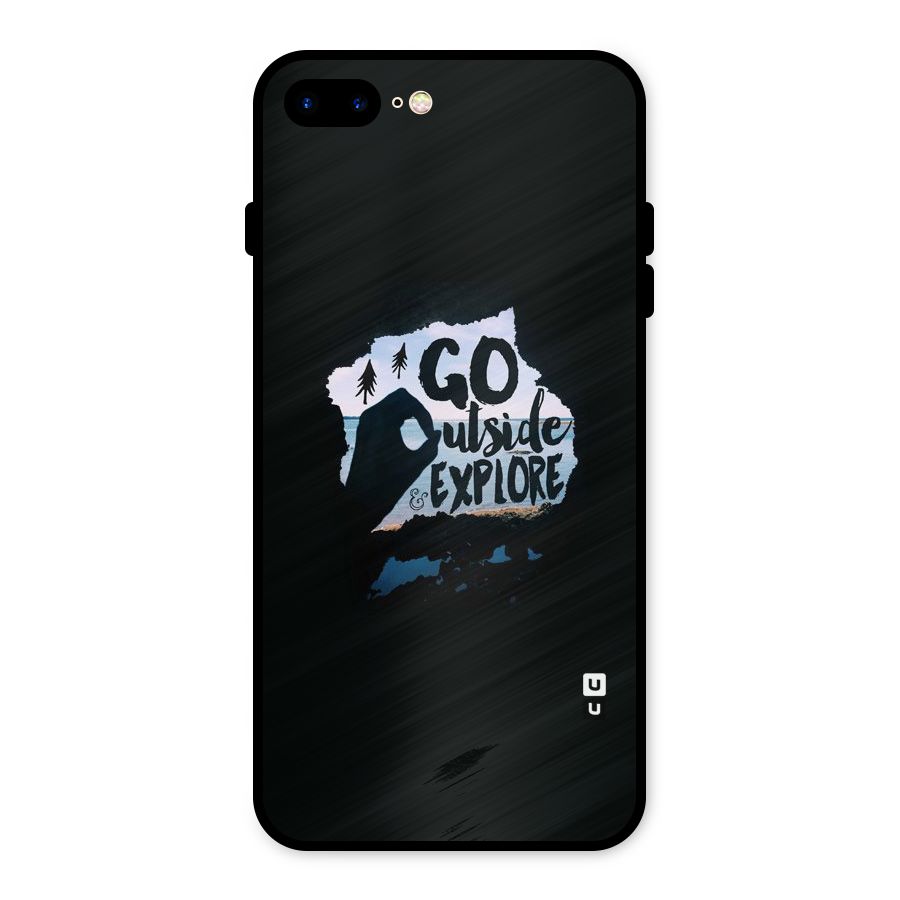 Go Outside Metal Back Case for iPhone 8 Plus