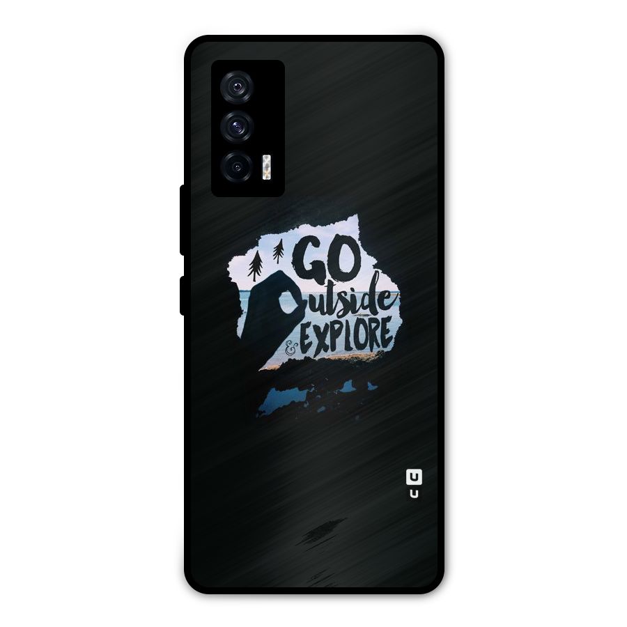 Go Outside Metal Back Case for iQOO 7 5G