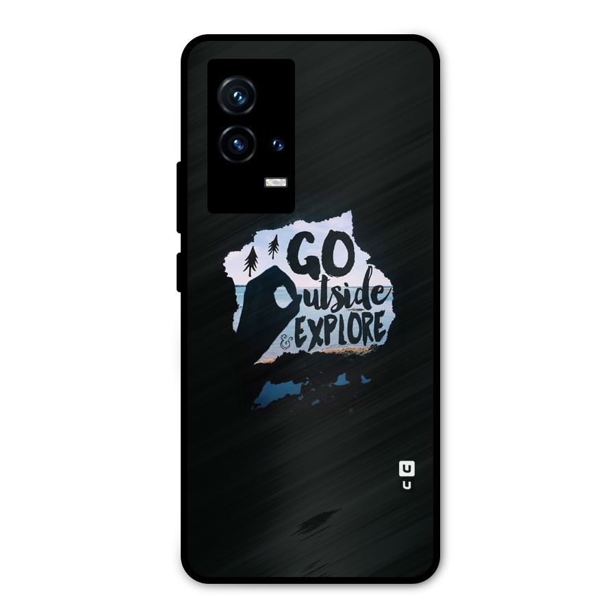 Go Outside Metal Back Case for iQOO 9 5G