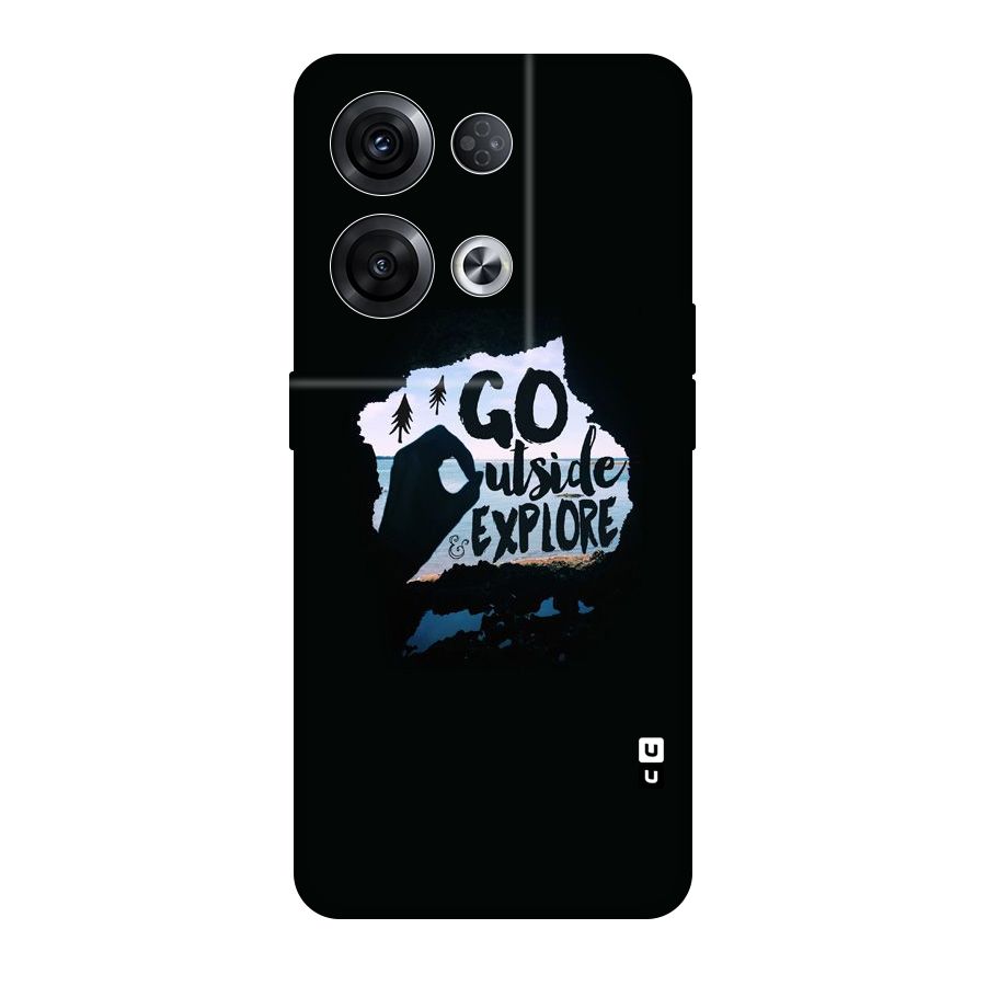 Go Outside Original Polycarbonate Back Case for Oppo Reno8 Pro 5G