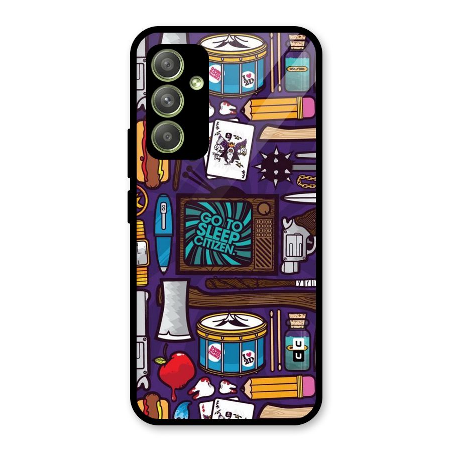 Go To Sleep Glass Back Case for Galaxy A54