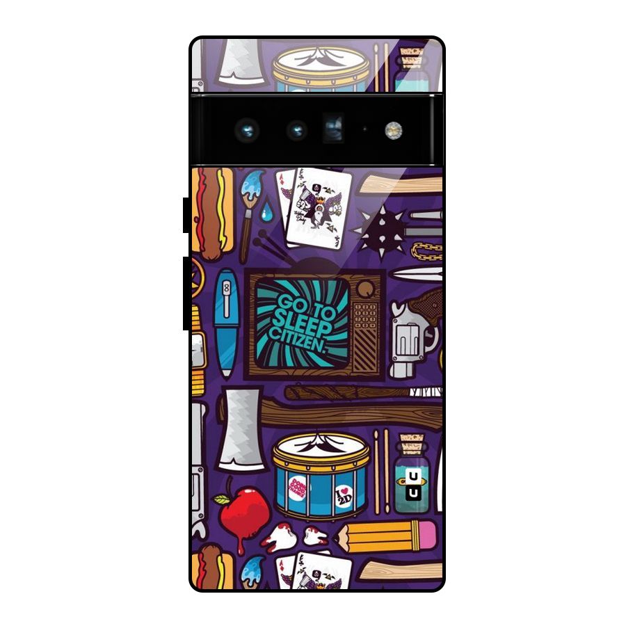 Go To Sleep Glass Back Case for Google Pixel 6 Pro
