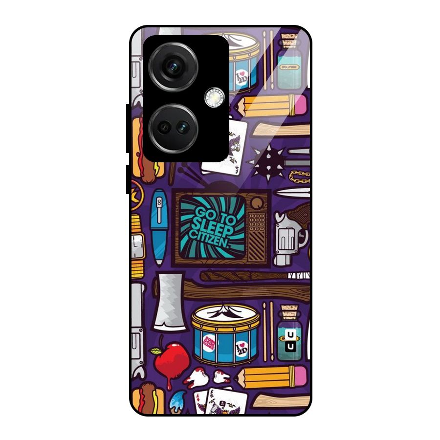 Go To Sleep Glass Back Case for OnePlus Nord CE 3 5G