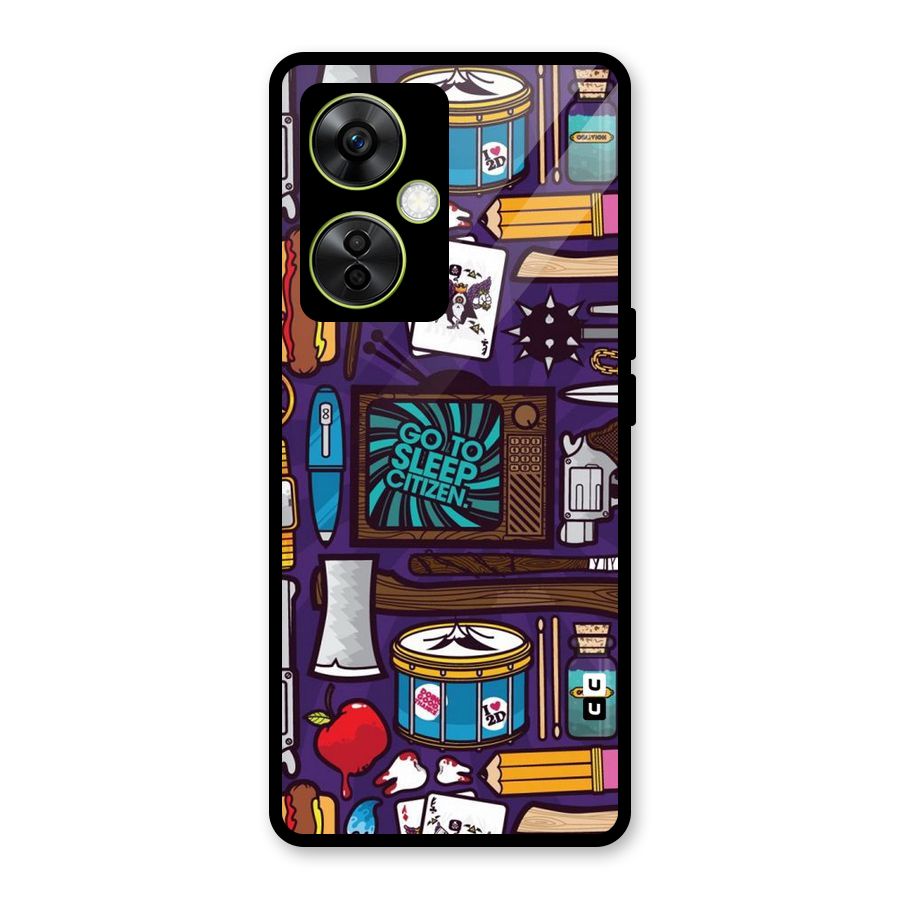 Go To Sleep Glass Back Case for OnePlus Nord CE 3 Lite
