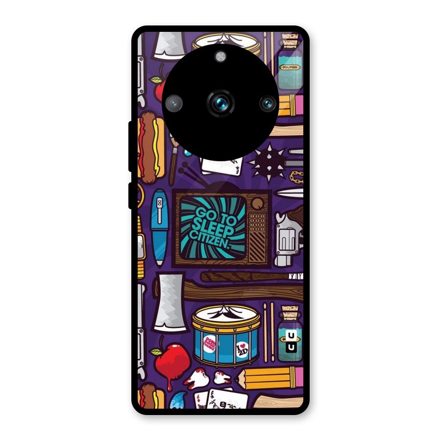 Go To Sleep Glass Back Case for Realme 11 Pro