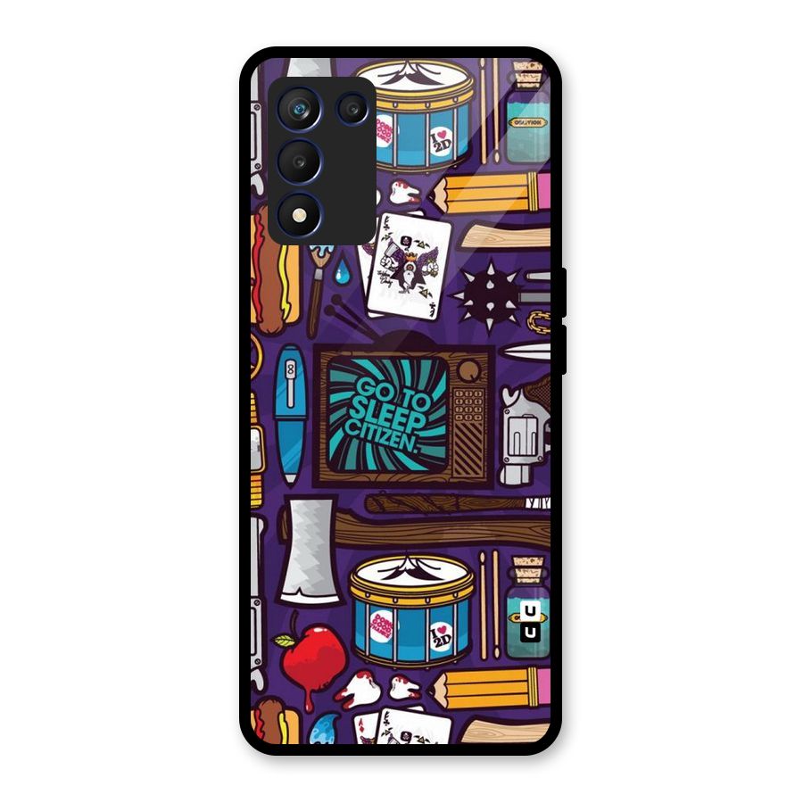 Go To Sleep Glass Back Case for Realme 9 5G Speed