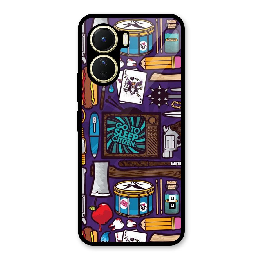 Go To Sleep Glass Back Case for Vivo Y16