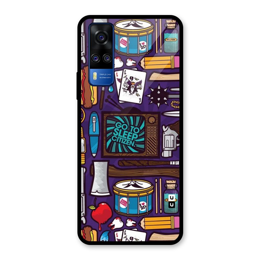 Go To Sleep Glass Back Case for Vivo Y31