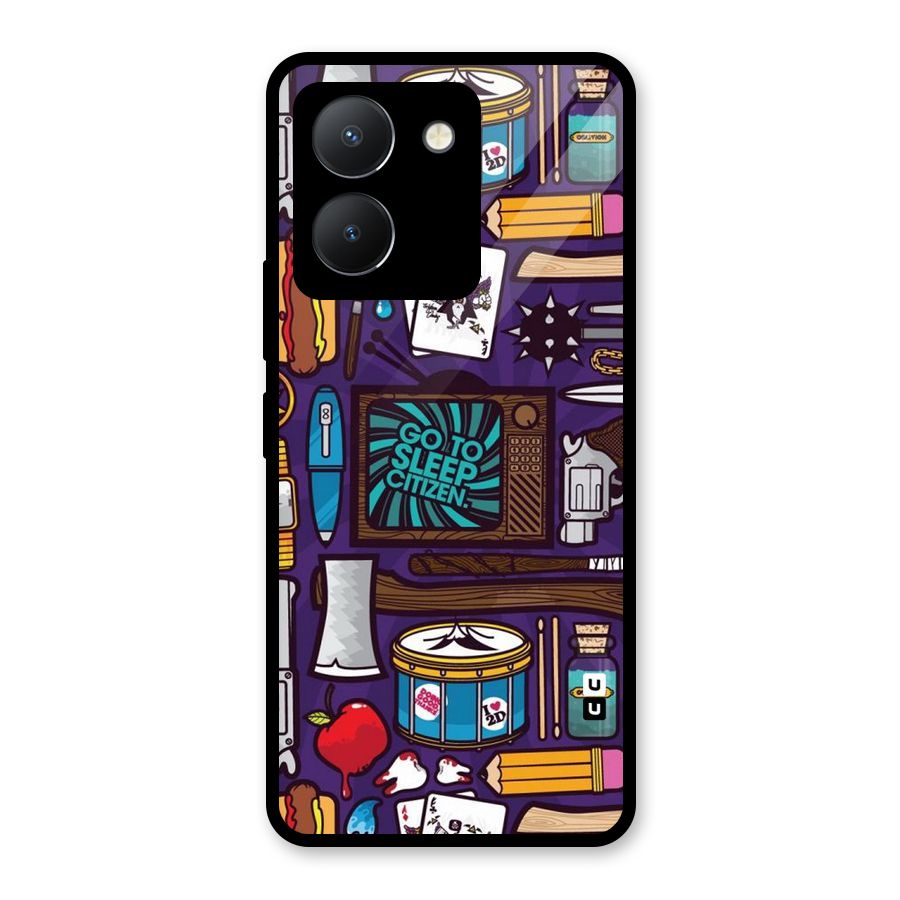 Go To Sleep Glass Back Case for Vivo Y36