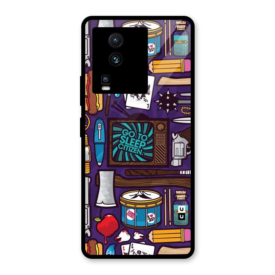 Go To Sleep Glass Back Case for Vivo iQOO Neo 7 Pro