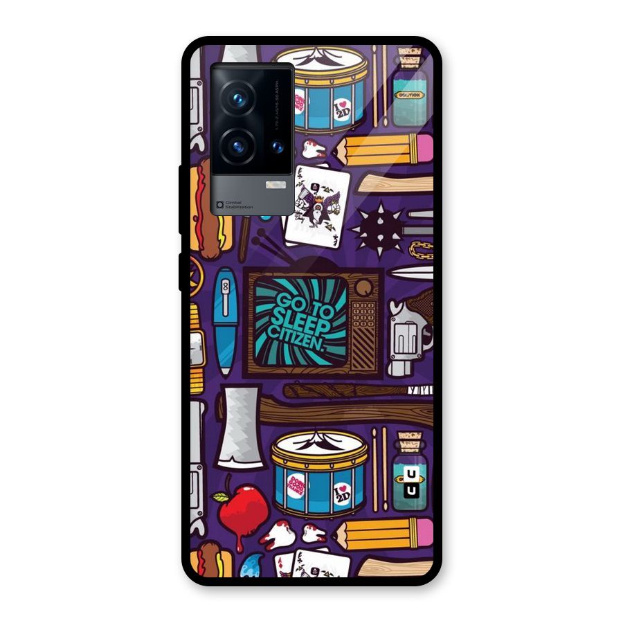 Go To Sleep Glass Back Case for iQOO 9 5G