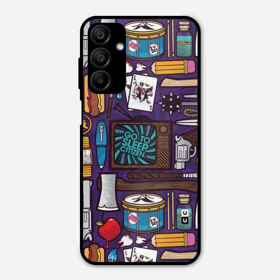 Go To Sleep Metal Back Case for Galaxy A15 5G