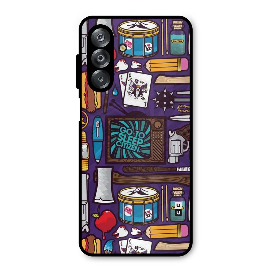 Go To Sleep Metal Back Case for Galaxy A26