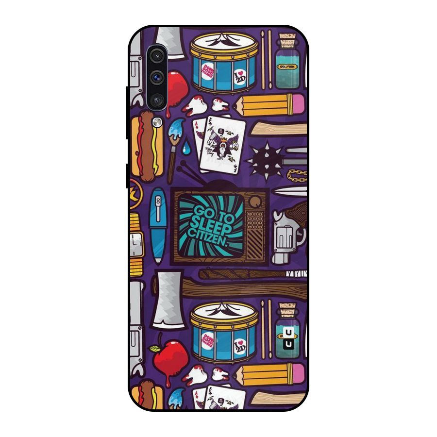 Go To Sleep Metal Back Case for Galaxy A30s