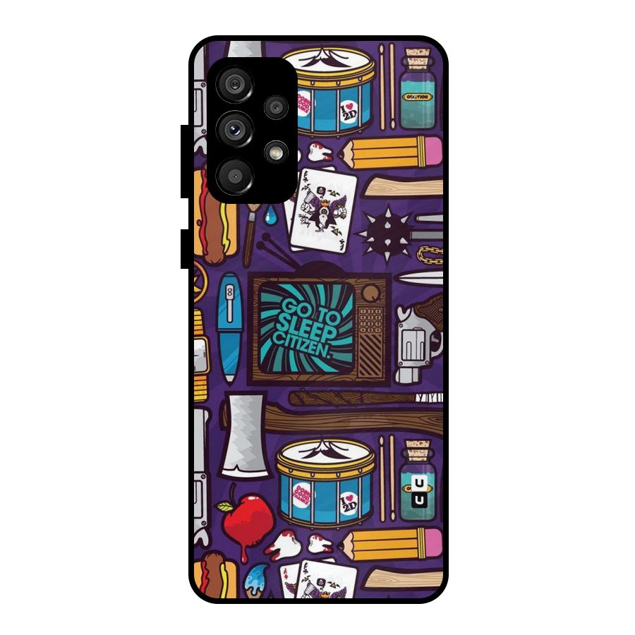 Go To Sleep Metal Back Case for Galaxy A73 5G