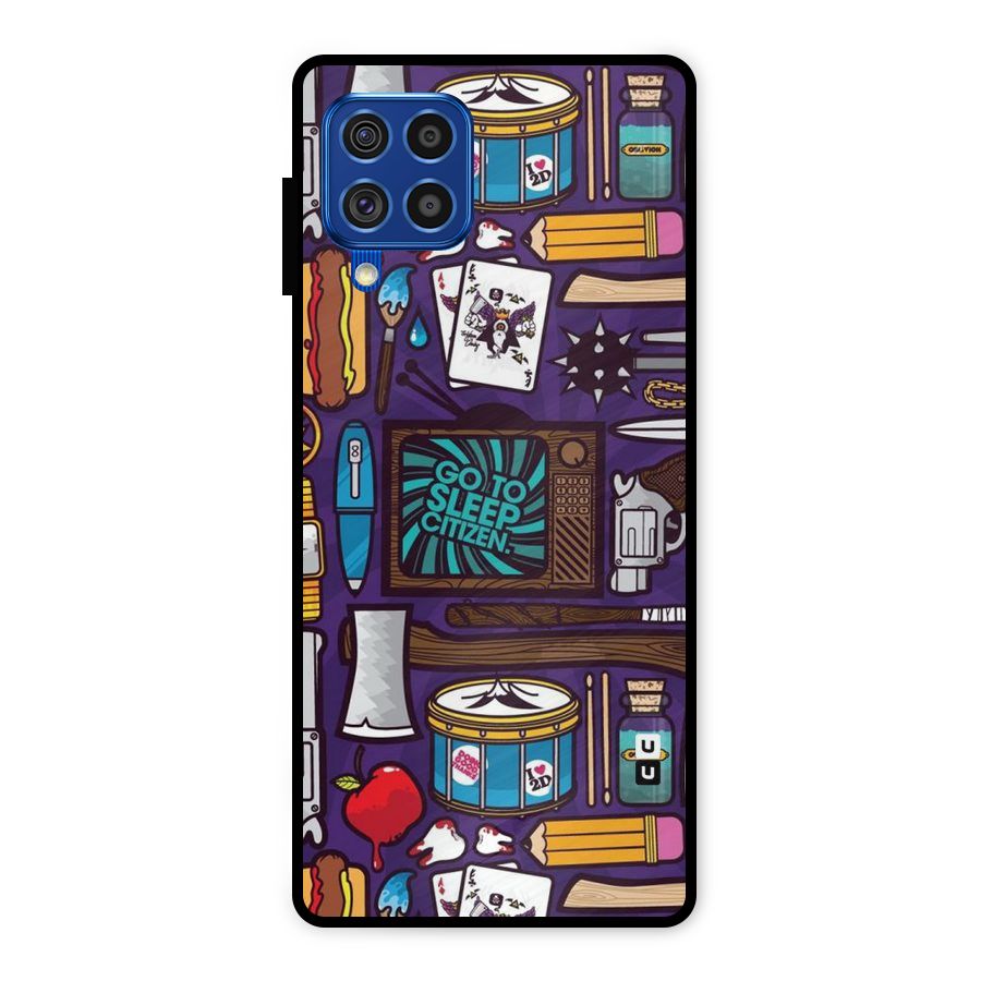 Go To Sleep Metal Back Case for Galaxy F62