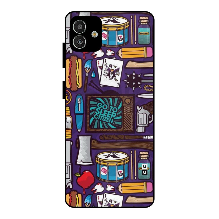 Go To Sleep Metal Back Case for Galaxy M13 5G