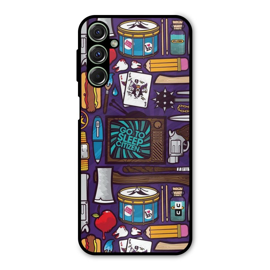Go To Sleep Metal Back Case for Galaxy M34