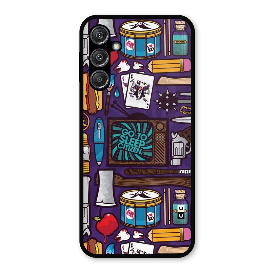 Go To Sleep Metal Back Case for Galaxy M34 5G
