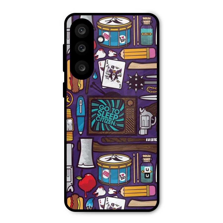 Go To Sleep Metal Back Case for Galaxy M56