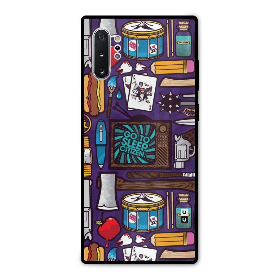 Go To Sleep Metal Back Case for Galaxy Note 10 Plus