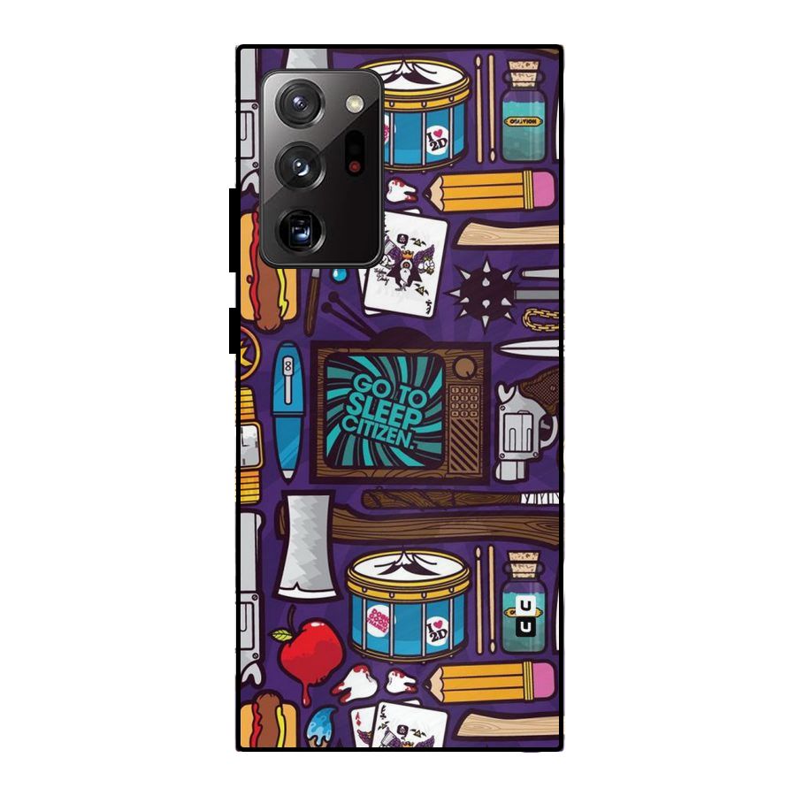 Go To Sleep Metal Back Case for Galaxy Note 20 Ultra 5G